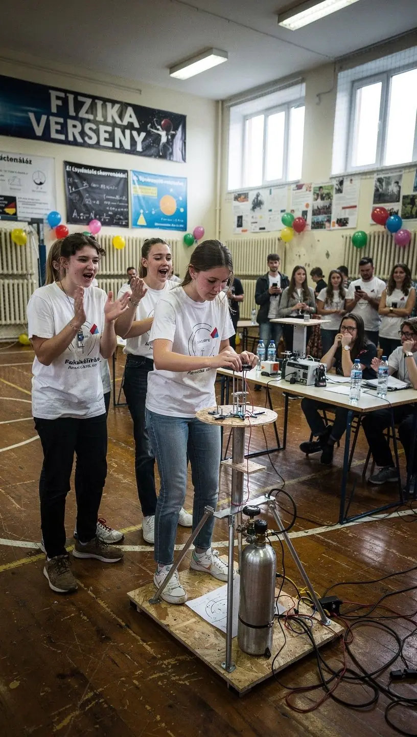 Egy kémcső, amelyben színes folyadékok keverednek, a kémiai reakciók bemutatására.